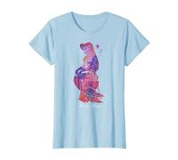 Disney Peter Pan Never Land Mermaid Fill T-Shirt, Femme, Bleu Céleste, S