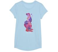 Disney Peter Pan Never Land Mermaid Fill T-Shirt, Fille, Bleu Céleste, S