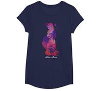Disney Peter Pan Never Land Mermaid Fill T-Shirt, Fille, Bleu Marine, S