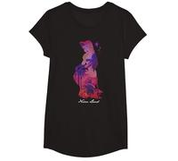 Disney Peter Pan Never Land Mermaid Fill T-Shirt, Fille, Noir, XS