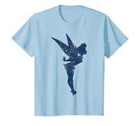 Disney Peter Pan T-shirt graphique Fée Clochette Americana Shadow T-Shirt, Enfant, Bleu Céleste, 12 ans