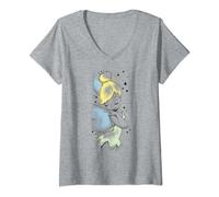 Disney Peter Pan Tinkerbell Airbrush Style Sketch T-Shirt avec Col en V