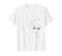 Disney Peter Pan Tinkerbell Portrait Sketch T-Shirt