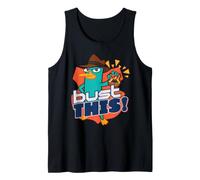 Disney Phineas and Ferb Perry the Platypus Agent P Bust This Débardeur