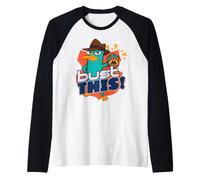 Disney Phineas and Ferb Perry the Platypus Agent P Bust This Manche Raglan
