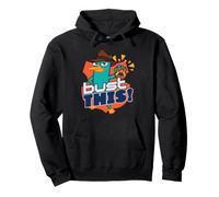Disney Phineas and Ferb Perry the Platypus Agent P Bust This Sweat à Capuche