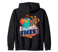 Disney Phineas and Ferb Perry the Platypus Agent P Bust This Sweat à Capuche