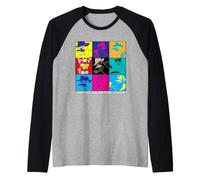 Disney Phineas and Ferb Perry the Platypus Agent P Grid Manche Raglan