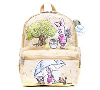 Disney Piglet Mini sac à dos pour enfants - Ensemble avec sac à dos Winnie l'ourson de 33 cm avec poche avant et bouteille d'eau | Sac à dos Disney Piglet pour l'école, Porcinet Mini sac à dos, Winnie