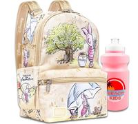Disney Piglet Mini sac à dos pour enfants - Ensemble avec sac à dos Winnie l'ourson de 33 cm avec poche avant et bouteille d'eau | Sac à dos Disney Piglet pour l'école, Porcinet Mini sac à dos, Winnie