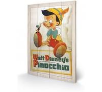 DISNEY - Pinocchio Conscience - Impression sur bois 40x59cm G