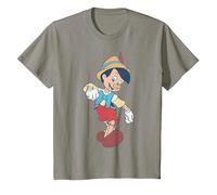 Disney Pinocchio Vintage Portrait T-Shirt, Enfant, Ardoise, 10 ans