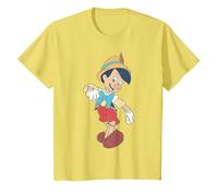 Disney Pinocchio Vintage Portrait T-Shirt, Enfant, Citron, 12 ans