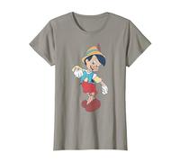 Disney Pinocchio Vintage Portrait T-Shirt, Femme, Ardoise, S