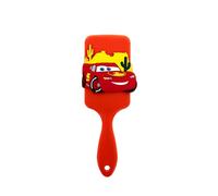 DISNEY Pixar - Brosse à Cheveux Paddle 3D Flash McQueen - Démêlante Tous Cheveux - Grand Format À Picots Souples - Accessoire Coiffure Ergonomique Silicone Pour Enfant - Produit Officiel CARS
