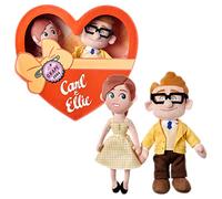 Disney Pixar Carl & Ellie Valentine's Day Plush Set Up