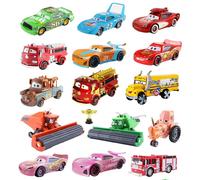 Disney Pixar Cars 2 jouet Lightning Mcqueen Original Mini voiture de course 1 3 Dinoco Racers Collection modèle en métal moulé sous pression enfants cadeau 32