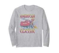 Disney Pixar Cars 4th of July McQueen American Classic Retro Manche Longue