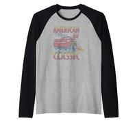 Disney Pixar Cars 4th of July McQueen American Classic Retro Manche Raglan
