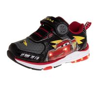Disney Pixar Cars Baskets lumineuses Noir/rouge pour enfant, rouge, 12 Little Kid