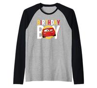 Disney Pixar Cars Birthday Boy Lightning McQueen Manche Raglan