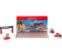 Disney Pixar Cars Coffret de 5 véhicules en métal et 1 accessoire, inspirés du Film Cars, boite transformable en décor de jeu, jouet enfant, HFN82