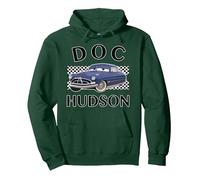 Disney Pixar Cars Doc Hudson Finish Sweat à Capuche, Unisexe pour adultes, Vert Forêt, S