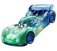 Disney Pixar Cars Grand Prix Mondial Petite Voiture Bleue et Verte Carla Veloso, Jouet pour Enfant, FLM19