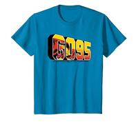 Disney Pixar Cars Lightning McQueen Go 95 T-Shirt, Enfant, Saphir, 4 Ans