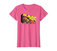 Disney Pixar Cars Lightning McQueen Go 95 T-Shirt, Femme, Rose Chiné, M