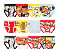 Disney Pixar Exclusive 12pk Unboxing of Briefs for Potty Training Fun with Success Chart & Stickers 2/3t-5t, Lot de 12 Slips Cars, 5 Ans Garçon