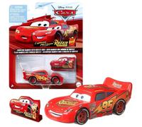 Disney Pixar Cars - Voiture en métal 1:55 Lightning McQueen With Rusteze Sign