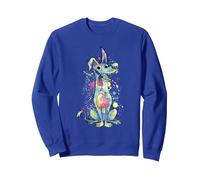 Disney Pixar Coco Dante Watercolor Splatter Sweatshirt, Unisexe pour adultes, Bleu Royal, L