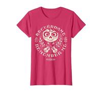 Disney Pixar Coco Miguel Remember Me T-Shirt, Femme, Rouge Chiné, S