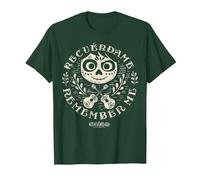 Disney Pixar Coco Miguel Remember Me T-Shirt, Homme, Vert Forêt, S