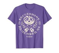 Disney Pixar Coco Miguel Remember Me T-Shirt, Homme, Violet Chiné, S