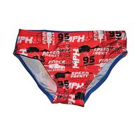 Disney Pixar Costume Slip Enfant Cars 2-7 Ans | Costume Mer Piscine Saetta McQueen | Maillot de bain officiel pour enfants | Culotte de mer enfant imprimé coloré, rouge, 7 ans