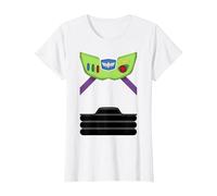 Disney Pixar Costume T-shirt Toy Story Buzz l'Éclair T-Shirt, Femme, Blanc, XL