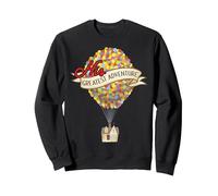 Disney Pixar dévoile ses plus grandes aventures en couple Sweatshirt, Unisexe pour adultes, Noir, S