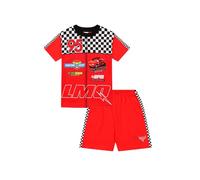 Disney Pixar Ensemble de Pyjama court pour garçons Motif voitures, Rouge, 4-5 ans