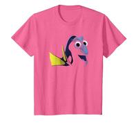 Disney Pixar Finding Dory Big Face Blue T-Shirt, Enfant, Rose Chiné, 8 ans