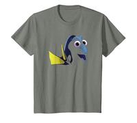 Disney Pixar Finding Dory Big Face Blue T-Shirt, Enfant, Vert kaki chiné, 6 ans
