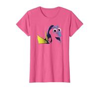 Disney Pixar Finding Dory Big Face Blue T-Shirt, Femme, Rose Chiné, 3XL