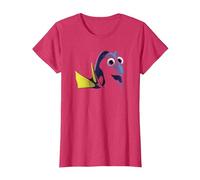 Disney Pixar Finding Dory Big Face Blue T-Shirt, Femme, Rouge Chiné, 3XL