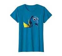 Disney Pixar Finding Dory Big Face Blue T-Shirt, Femme, Saphir, XL