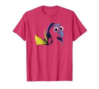 Disney Pixar Finding Dory Big Face Blue T-Shirt, Homme, Rouge Chiné, M