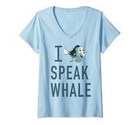 Disney Pixar Finding Dory I Speak Whale T-Shirt avec Col en V