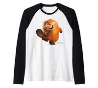 Disney Pixar Hoppers Beaver Mabel Happy Run Manche Raglan