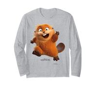 Disney Pixar Hoppers Beaver Mable Running Happy To Say Hello Manche Longue