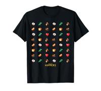 Disney Pixar Hoppers Coconut Lizard Log Beaver Heart Emojis T-Shirt